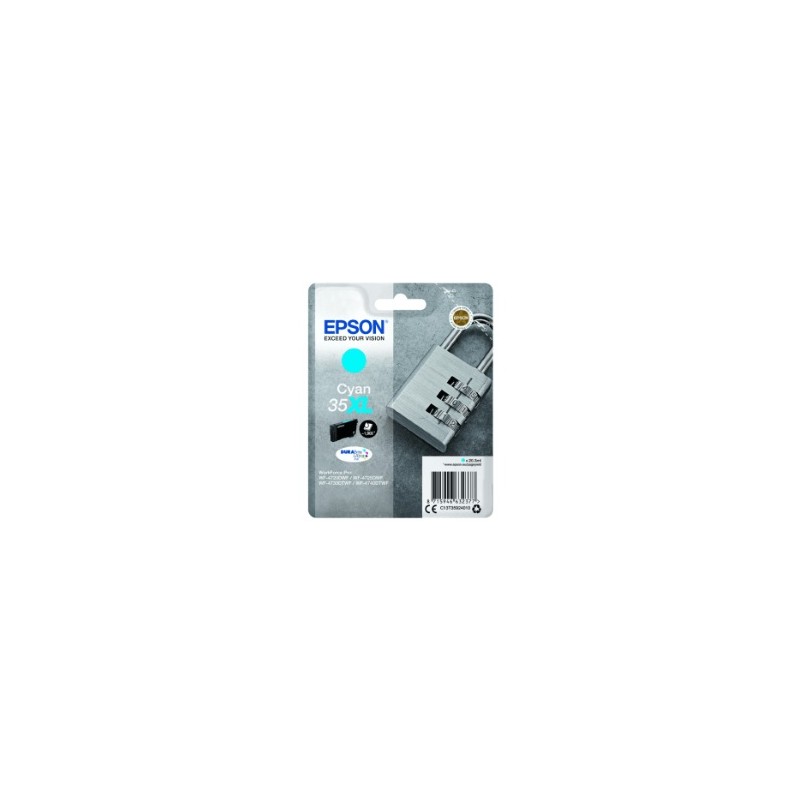 EPSON CARTUCCIA D\'INCHIOSTRO CIANO C13T35924010 T3592 35XL 1900 COPIE 20,3ML ORIGINALE EPSON CARTUCCIA D\'INCHIOSTRO CIANO C13T35924010 T3592 35XL 1900 COPIE 20,3ML ORIGINALE