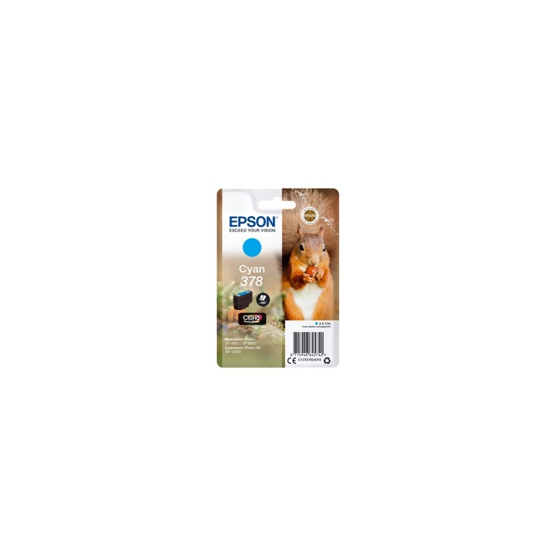 EPSON CARTUCCIA D\'INCHIOSTRO CIANO C13T37824010 378 360 COPIE 4,1ML ORIGINALE EPSON CARTUCCIA D\'INCHIOSTRO CIANO C13T37824010 378 360 COPIE 4,1ML ORIGINALE