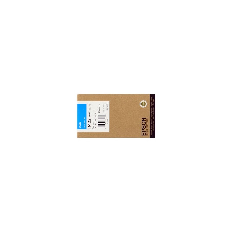EPSON CARTUCCIA D\'INCHIOSTRO CIANO C13T612200 T6122 220ML ORIGINALE EPSON CARTUCCIA D\'INCHIOSTRO CIANO C13T612200 T6122 220ML ORIGINALE