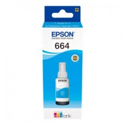 EPSON CARTUCCIA D\'INCHIOSTRO CIANO C13T664240 664 7500 COPIE 70ML ORIGINALE