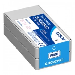 EPSON CARTUCCIA D\'INCHIOSTRO CIANO C33S020602 SJIC22P-C 32,5ML ORIGINALE