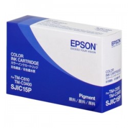 EPSON CARTUCCIA D\'INCHIOSTRO DIFFERENTI COLORI C33S020464 SJIC15P 3 COLORI ORIGINALE