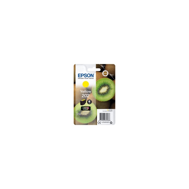 EPSON CARTUCCIA D\'INCHIOSTRO GIALLO C13T02F44010 202 300 COPIE 4,1ML ORIGINALE EPSON CARTUCCIA D\'INCHIOSTRO GIALLO C13T02F44010 202 300 COPIE 4,1ML ORIGINALE