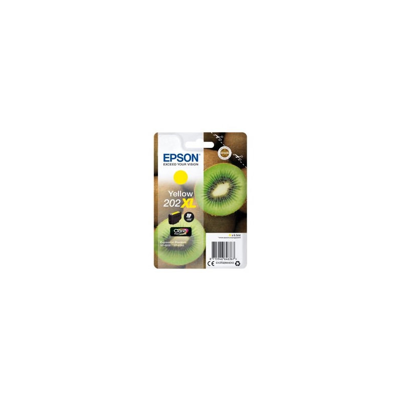 EPSON CARTUCCIA D\'INCHIOSTRO GIALLO C13T02H44010 202XL 650 COPIE 8,5ML ORIGINALE EPSON CARTUCCIA D\'INCHIOSTRO GIALLO C13T02H44010 202XL 650 COPIE 8,5ML ORIGINALE