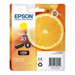 EPSON CARTUCCIA D\'INCHIOSTRO GIALLO C13T33444012 T3344 300 COPIE 4,5ML ORIGINALE