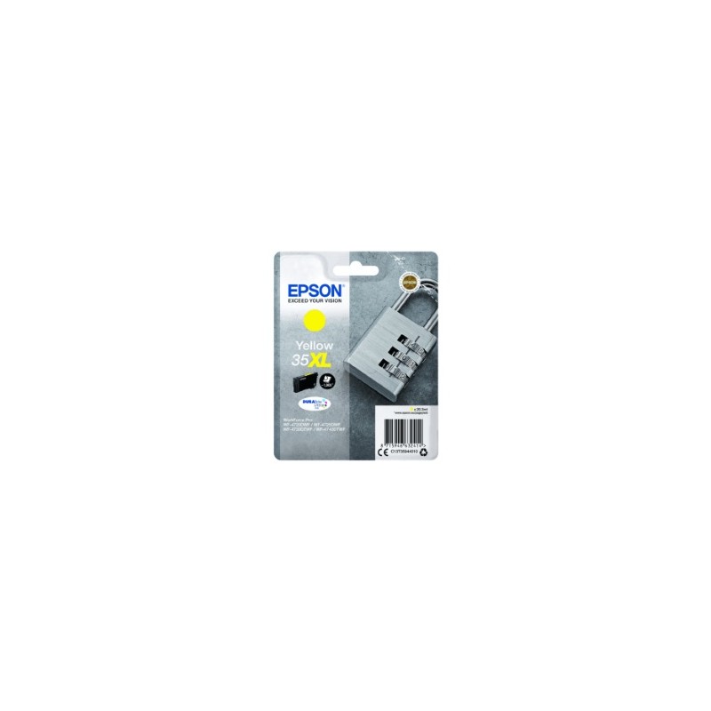EPSON CARTUCCIA D\'INCHIOSTRO GIALLO C13T35944010 T3594 35XL 1900 COPIE 20,3ML ORIGINALE EPSON CARTUCCIA D\'INCHIOSTRO GIALLO C13T35944010 T3594 35XL 1900 COPIE 20,3ML ORIGINALE