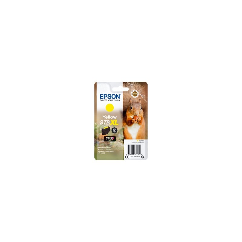 EPSON CARTUCCIA D\'INCHIOSTRO GIALLO C13T37944010 378XL 830 COPIE 9,3ML ORIGINALE EPSON CARTUCCIA D\'INCHIOSTRO GIALLO C13T37944010 378XL 830 COPIE 9,3ML ORIGINALE