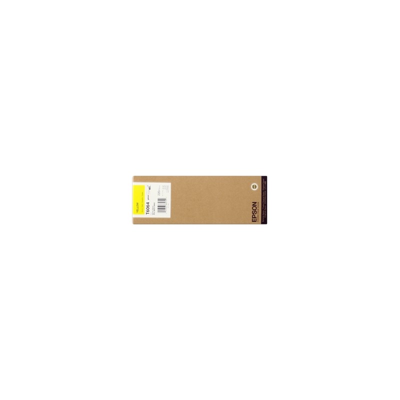 EPSON CARTUCCIA D\'INCHIOSTRO GIALLO C13T606400 T6064 220ML ORIGINALE EPSON CARTUCCIA D\'INCHIOSTRO GIALLO C13T606400 T6064 220ML ORIGINALE