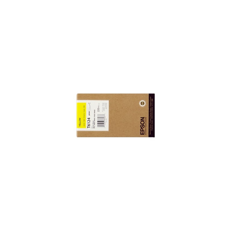 EPSON CARTUCCIA D\'INCHIOSTRO GIALLO C13T612400 T6124 220ML ORIGINALE EPSON CARTUCCIA D\'INCHIOSTRO GIALLO C13T612400 T6124 220ML ORIGINALE