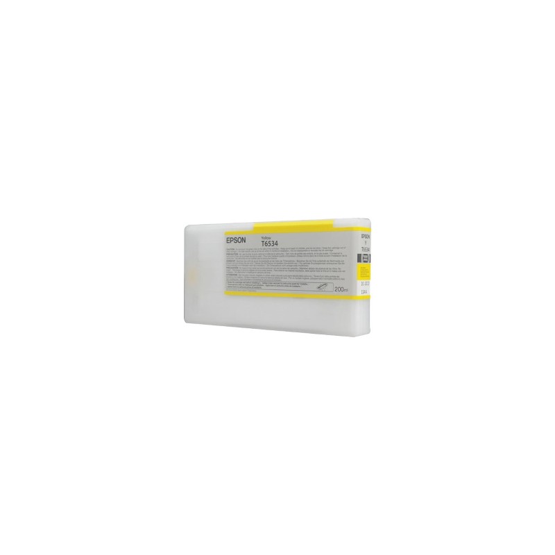 EPSON CARTUCCIA D\'INCHIOSTRO GIALLO C13T653400 T6534 200ML ORIGINALE EPSON CARTUCCIA D\'INCHIOSTRO GIALLO C13T653400 T6534 200ML ORIGINALE