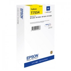 EPSON CARTUCCIA D\'INCHIOSTRO GIALLO C13T755440 T7554 4000 COPIE 39ML XL ORIGINALE