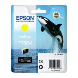 EPSON CARTUCCIA D\'INCHIOSTRO GIALLO C13T76044010 T7604 25,9ML ULTRACHROME HD ORIGINALE