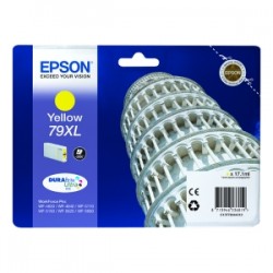 EPSON CARTUCCIA D\'INCHIOSTRO GIALLO C13T79044010 T7904 2000 COPIE 17,1ML 79XL ORIGINALE