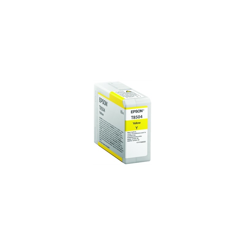 EPSON CARTUCCIA D\'INCHIOSTRO GIALLO C13T850400 T8504 80ML ORIGINALE EPSON CARTUCCIA D\'INCHIOSTRO GIALLO C13T850400 T8504 80ML ORIGINALE