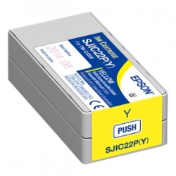 EPSON CARTUCCIA D\'INCHIOSTRO GIALLO C33S020604 SJIC22P-Y 32,5ML ORIGINALE