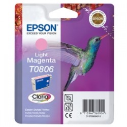 EPSON CARTUCCIA D\'INCHIOSTRO MAGENTA (CHIARO) C13T08064011 T0806 685 COPIE 7,4ML ORIGINALE