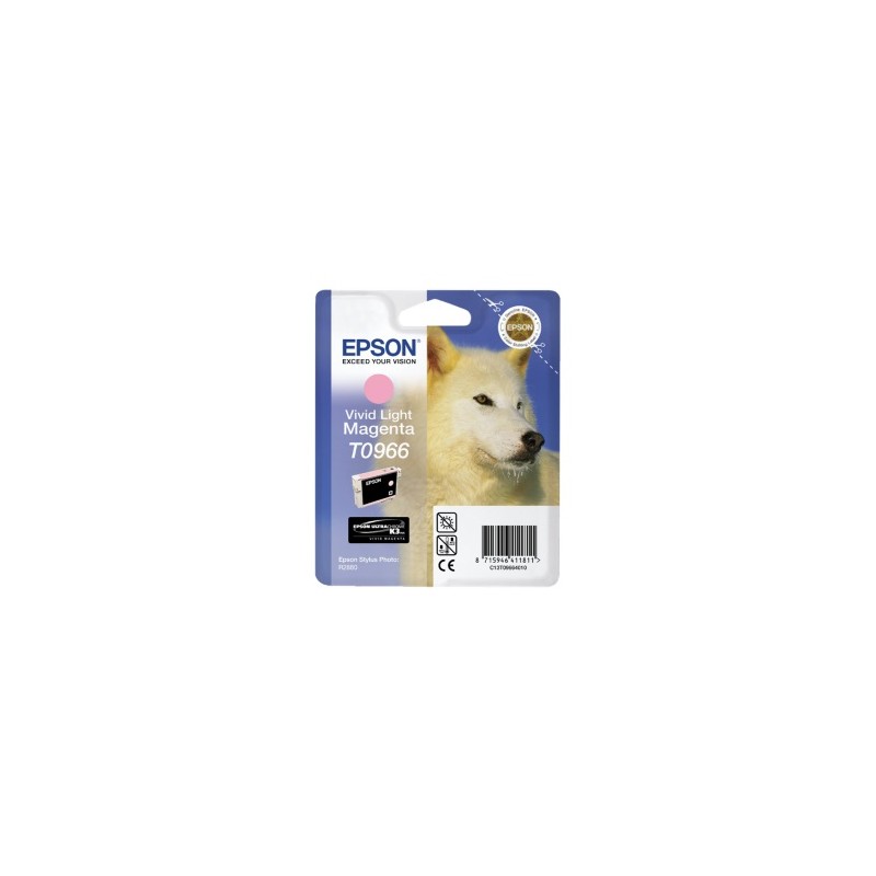 EPSON CARTUCCIA D\'INCHIOSTRO MAGENTA (CHIARO) C13T09664010 T0966 11,4ML ORIGINALE EPSON CARTUCCIA D\'INCHIOSTRO MAGENTA (CHIARO) C13T09664010 T0966 11,4ML ORIGINALE