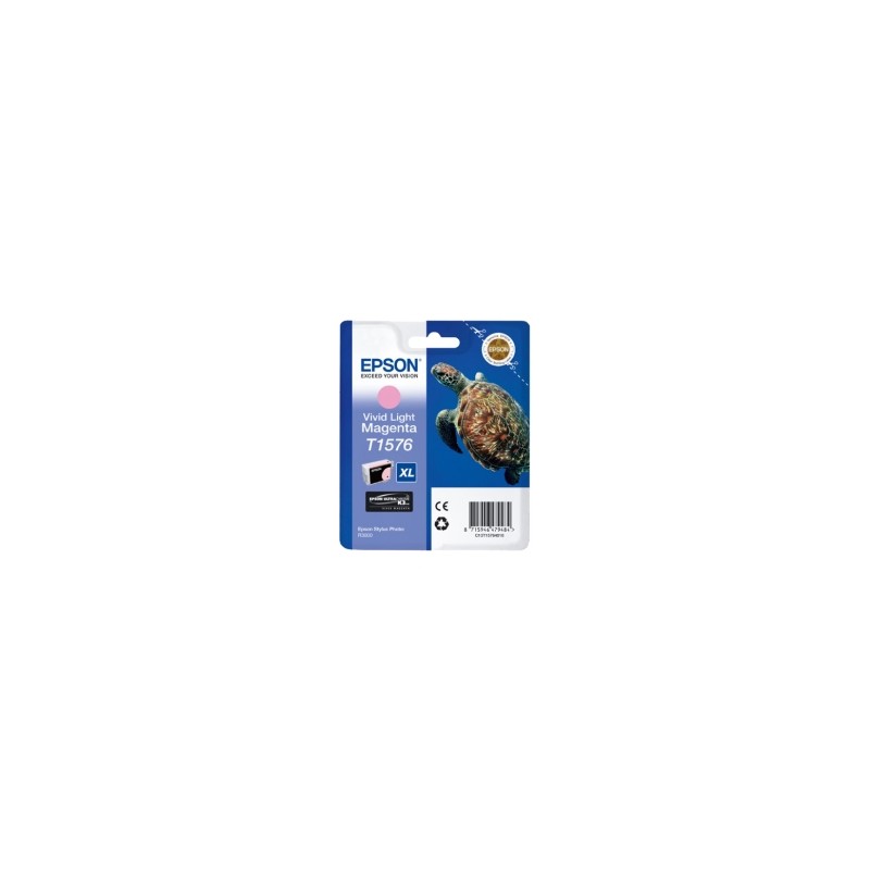 EPSON CARTUCCIA D\'INCHIOSTRO MAGENTA (CHIARO) C13T15764010 T1576 25,9ML ORIGINALE EPSON CARTUCCIA D\'INCHIOSTRO MAGENTA (CHIARO) C13T15764010 T1576 25,9ML ORIGINALE