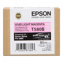 EPSON CARTUCCIA D\'INCHIOSTRO MAGENTA (CHIARO) C13T580B00 T580B 80ML ORIGINALE