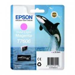 EPSON CARTUCCIA D\'INCHIOSTRO MAGENTA (CHIARO) C13T76064010 T7606 25,9ML ULTRACHROME HD ORIGINALE