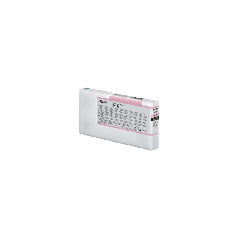 EPSON CARTUCCIA D\'INCHIOSTRO MAGENTA (CHIARO) C13T913600 T9136 200ML ORIGINALE EPSON CARTUCCIA D\'INCHIOSTRO MAGENTA (CHIARO) C13T913600 T9136 200ML ORIGINALE