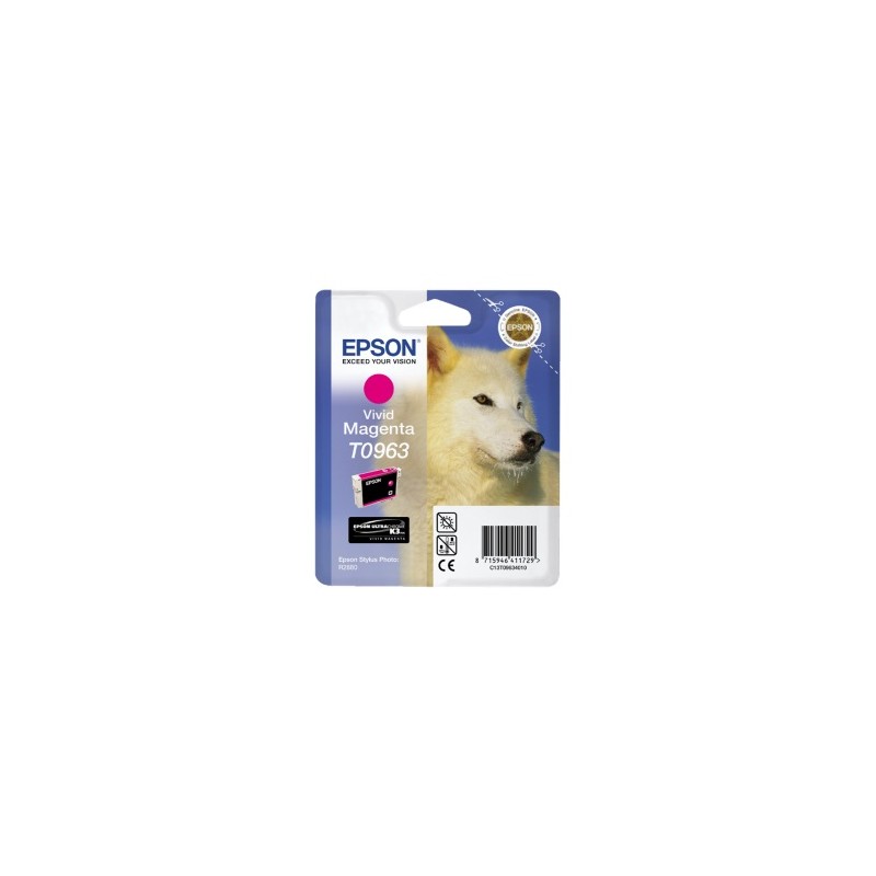 EPSON CARTUCCIA D\'INCHIOSTRO MAGENTA C13T09634010 T0963 11,4ML ORIGINALE EPSON CARTUCCIA D\'INCHIOSTRO MAGENTA C13T09634010 T0963 11,4ML ORIGINALE