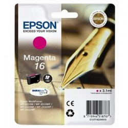 EPSON CARTUCCIA D\'INCHIOSTRO MAGENTA C13T16234012 T1623 165 COPIE 3,1ML STANDARD ORIGINALE