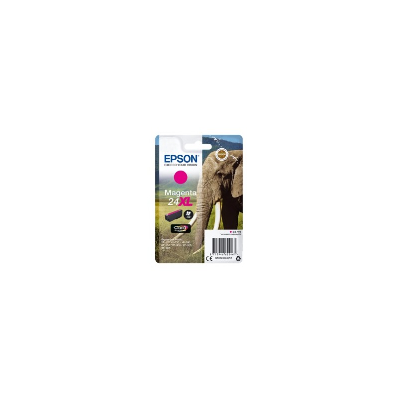 EPSON CARTUCCIA D\'INCHIOSTRO MAGENTA C13T24334012 T2433 740 COPIE 8,7ML XL ORIGINALE EPSON CARTUCCIA D\'INCHIOSTRO MAGENTA C13T24334012 T2433 740 COPIE 8,7ML XL ORIGINALE