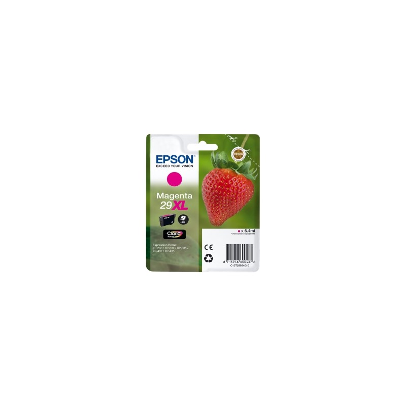 EPSON CARTUCCIA D\'INCHIOSTRO MAGENTA C13T29934012 T2993 450 COPIE 6,4ML XL ORIGINALE EPSON CARTUCCIA D\'INCHIOSTRO MAGENTA C13T29934012 T2993 450 COPIE 6,4ML XL ORIGINALE