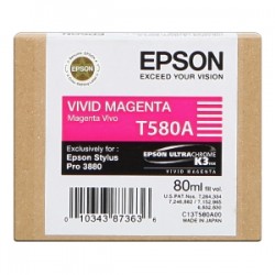 EPSON CARTUCCIA D\'INCHIOSTRO MAGENTA C13T580A00 T580A 80ML ORIGINALE