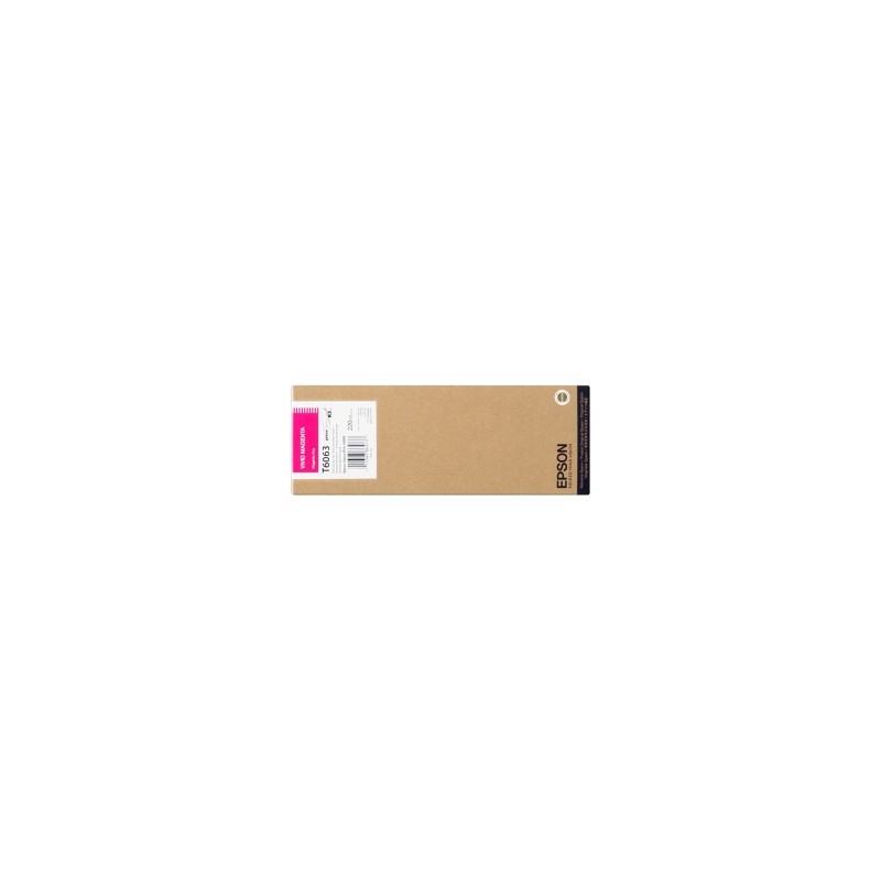 EPSON CARTUCCIA D\'INCHIOSTRO MAGENTA C13T606300 T6063 220ML ORIGINALE EPSON CARTUCCIA D\'INCHIOSTRO MAGENTA C13T606300 T6063 220ML ORIGINALE
