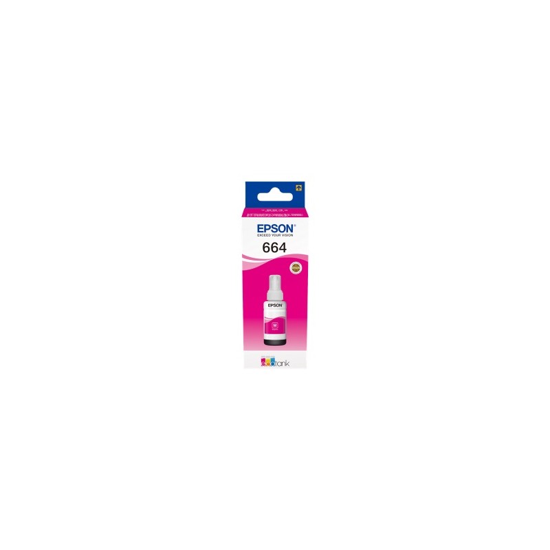 EPSON CARTUCCIA D\'INCHIOSTRO MAGENTA C13T664340 664 7500 COPIE 70ML ORIGINALE EPSON CARTUCCIA D\'INCHIOSTRO MAGENTA C13T664340 664 7500 COPIE 70ML ORIGINALE