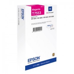 EPSON CARTUCCIA D\'INCHIOSTRO MAGENTA C13T755340 T7553 4000 COPIE 39ML XL ORIGINALE