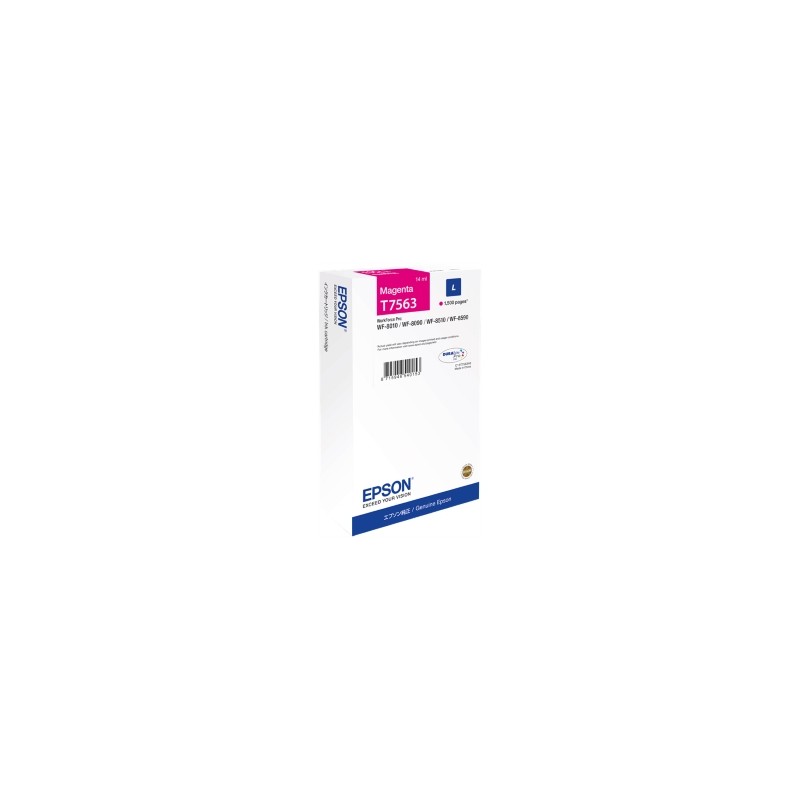 EPSON CARTUCCIA D\'INCHIOSTRO MAGENTA C13T756340 T7563 1500 COPIE 14ML ORIGINALE EPSON CARTUCCIA D\'INCHIOSTRO MAGENTA C13T756340 T7563 1500 COPIE 14ML ORIGINALE