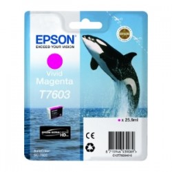 EPSON CARTUCCIA D\'INCHIOSTRO MAGENTA C13T76034010 T7603 25,9ML ULTRACHROME HD ORIGINALE