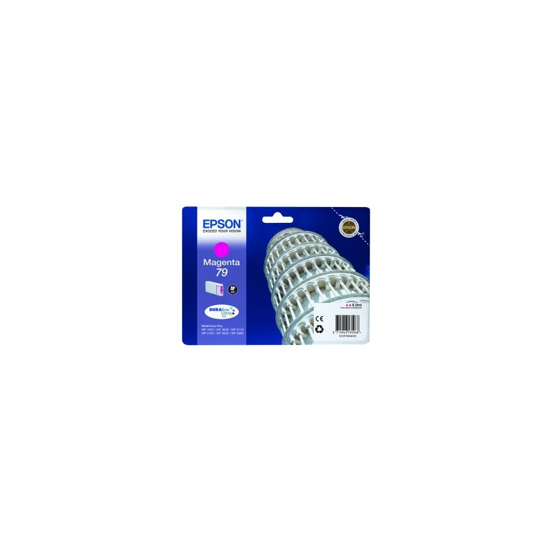 EPSON CARTUCCIA D\'INCHIOSTRO MAGENTA C13T79134010 T7913 800 COPIE 6,5ML 79 ORIGINALE EPSON CARTUCCIA D\'INCHIOSTRO MAGENTA C13T79134010 T7913 800 COPIE 6,5ML 79 ORIGINALE