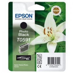 EPSON CARTUCCIA D\'INCHIOSTRO NERO (FOTO) C13T05914010 T0591 13ML ORIGINALE