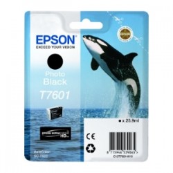 EPSON CARTUCCIA D\'INCHIOSTRO NERO (FOTO) C13T76014010 T7601 25,9ML ULTRACHROME HD ORIGINALE