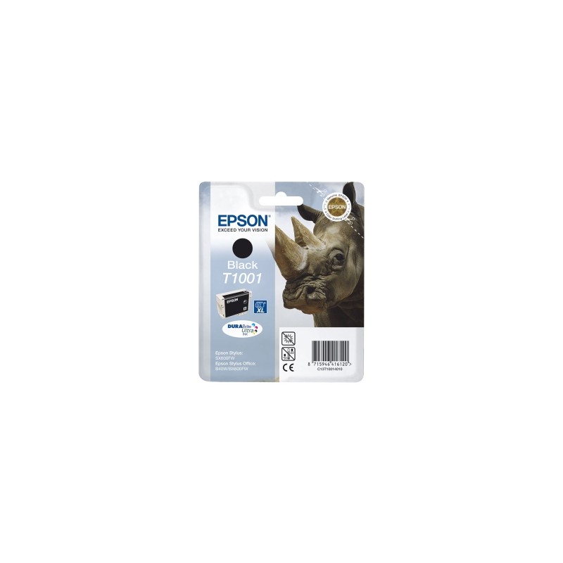 EPSON CARTUCCIA D\'INCHIOSTRO NERO C13T10014010 T1001 1035 COPIE 25,9ML ORIGINALE EPSON CARTUCCIA D\'INCHIOSTRO NERO C13T10014010 T1001 1035 COPIE 25,9ML ORIGINALE