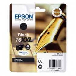 EPSON CARTUCCIA D\'INCHIOSTRO NERO C13T16814012 T1681 1000 COPIE 21,6ML XXL PATRONE ORIGINALE