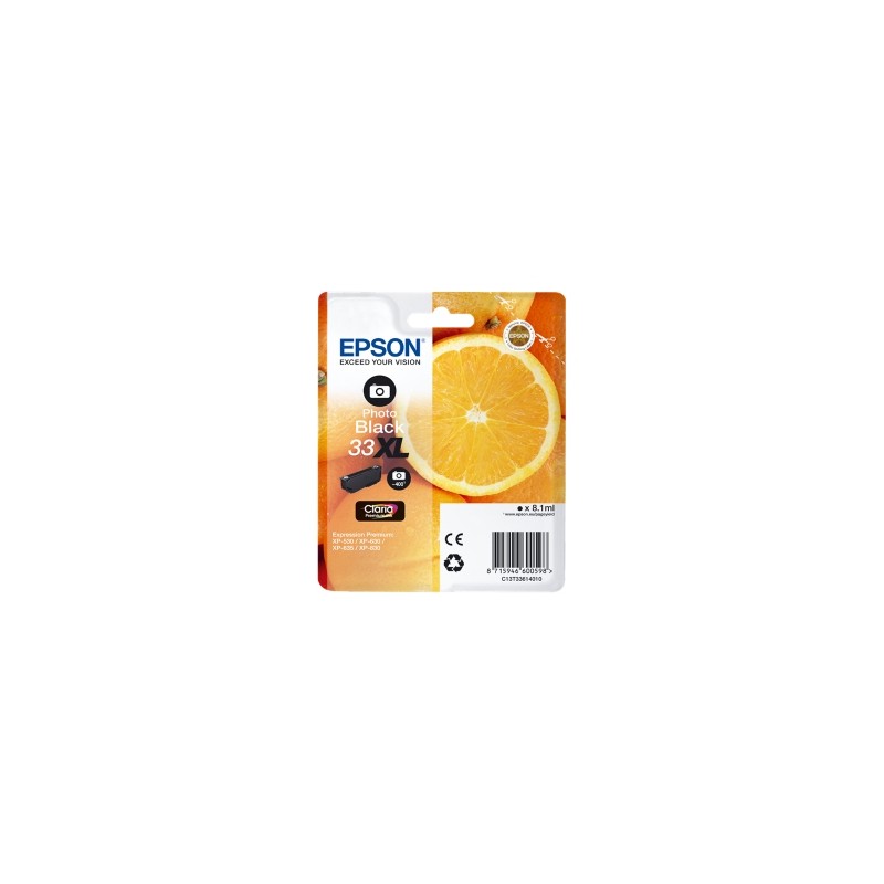 EPSON CARTUCCIA D\'INCHIOSTRO NERO C13T33614012 T3361 400 COPIE XL ORIGINALE EPSON CARTUCCIA D\'INCHIOSTRO NERO C13T33614012 T3361 400 COPIE XL ORIGINALE