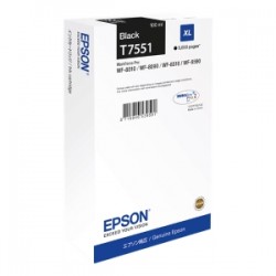 EPSON CARTUCCIA D\'INCHIOSTRO NERO C13T755140 T7551 5000 COPIE 100ML XL ORIGINALE