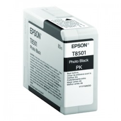 EPSON CARTUCCIA D\'INCHIOSTRO NERO C13T850100 T8501 80ML ORIGINALE