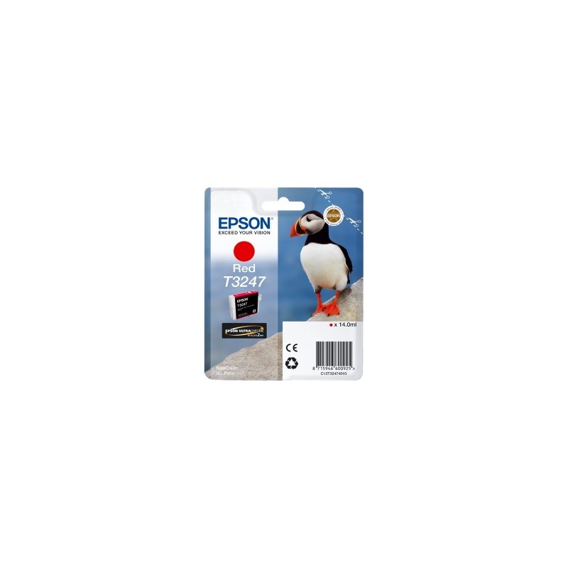 EPSON CARTUCCIA D\'INCHIOSTRO ROSSO C13T32474010 T3247 980 COPIE 14ML ORIGINALE EPSON CARTUCCIA D\'INCHIOSTRO ROSSO C13T32474010 T3247 980 COPIE 14ML ORIGINALE