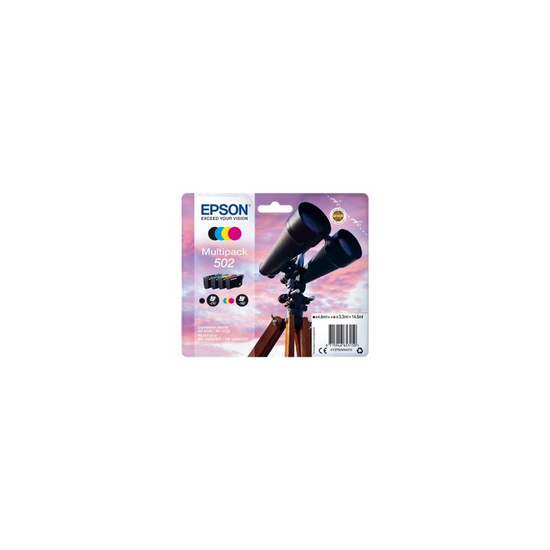 EPSON MULTIPACK NERO / CIANO / MAGENTA / GIALLO C13T02V64010 502 ORIGINALE EPSON MULTIPACK NERO / CIANO / MAGENTA / GIALLO C13T02V64010 502 ORIGINALE