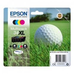 EPSON MULTIPACK NERO / CIANO / MAGENTA / GIALLO C13T34764010 34XL ORIGINALE