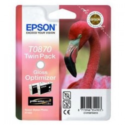 EPSON MULTIPACK TRASPARENTE C13T08704010 T0870+T0870 2 CARTUCCE D\'INCHIOSTRO: T0870 + T087 ORIGINALE