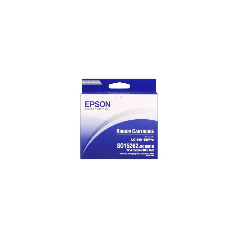 EPSON NASTRO COLORATO NERO C13S015262 S015016 NASTRO IN TESSUTO, 2 MILIONI CIFRE ORIGINALE EPSON NASTRO COLORATO NERO C13S015262 S015016 NASTRO IN TESSUTO, 2 MILIONI CIFRE ORIGINALE