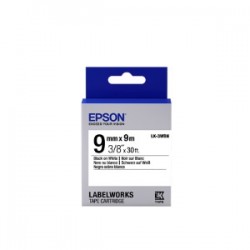 EPSON NASTRO NERO SU BIANCO C53S653003 LK-3WBN ORIGINALE