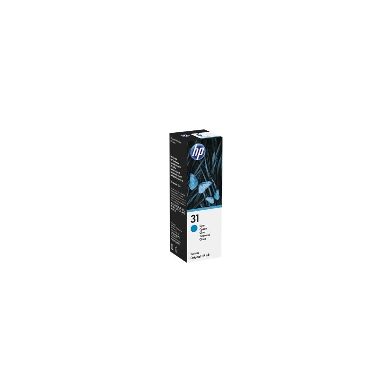 HP CARTUCCIA D\'INCHIOSTRO CIANO 1VU26AE 31 8000 COPIE 70ML ORIGINALE HP CARTUCCIA D\'INCHIOSTRO CIANO 1VU26AE 31 8000 COPIE 70ML ORIGINALE